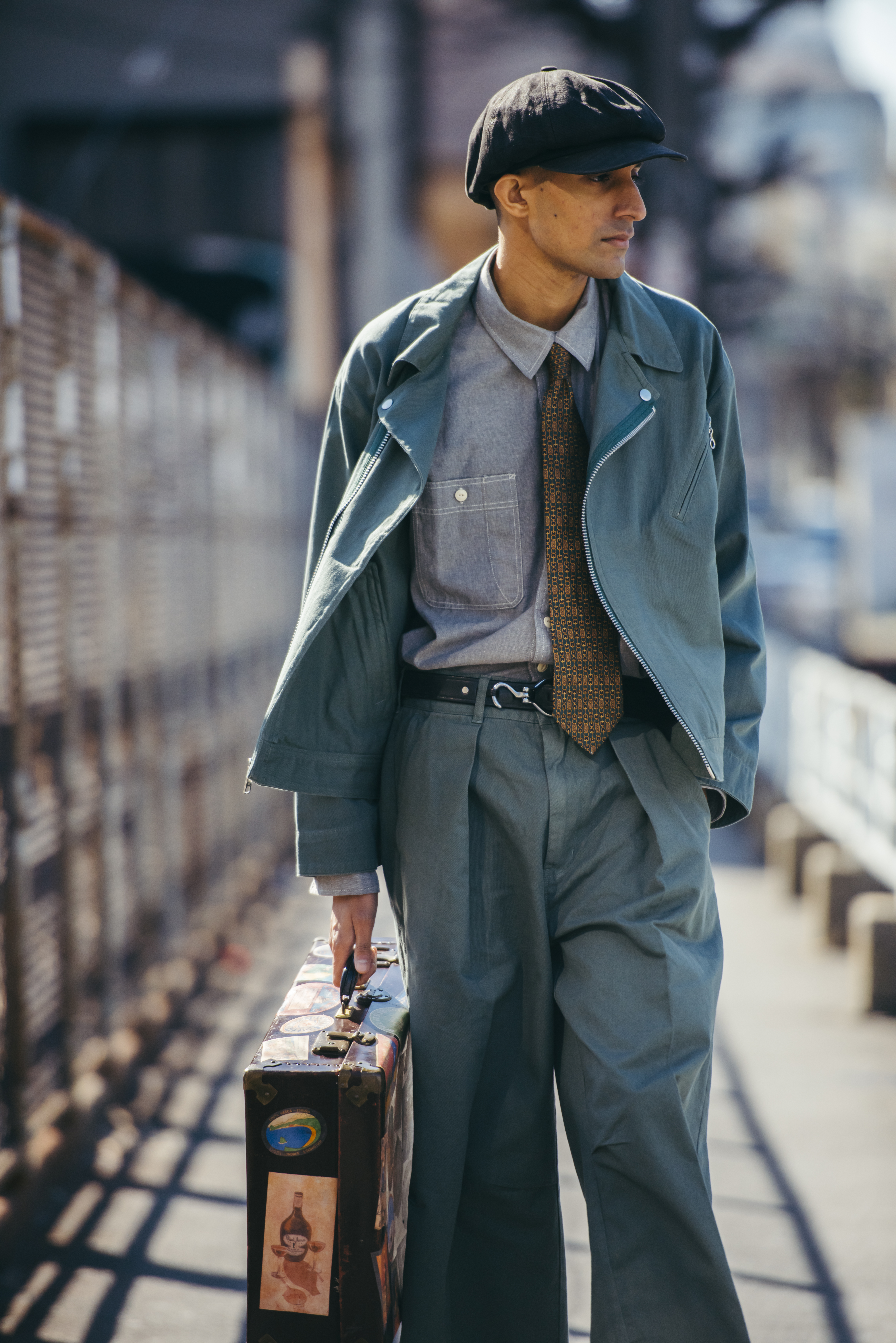 Schott × ディッキーズ　カラツギ　ダブルライダースジャケット xDickies(R)/×ディッキーズ/KATSURAGI RIDERS/カツラギ